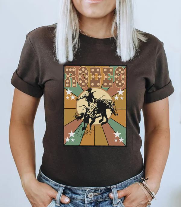 New Arrival :: Wholesale Western Vintage Rodeo Graphic Tshirt