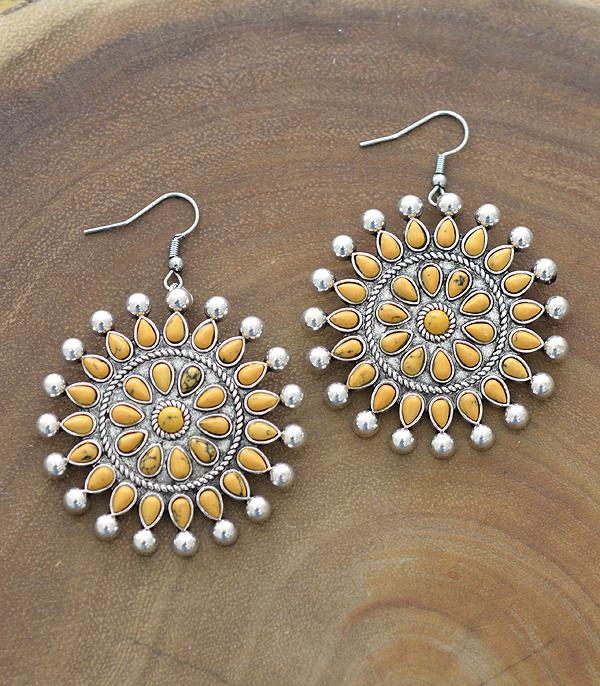 <font color=black>SALE ITEMS</font> :: JEWELRY :: Earrings :: Wholesale Western Turquoise Concho Earrings