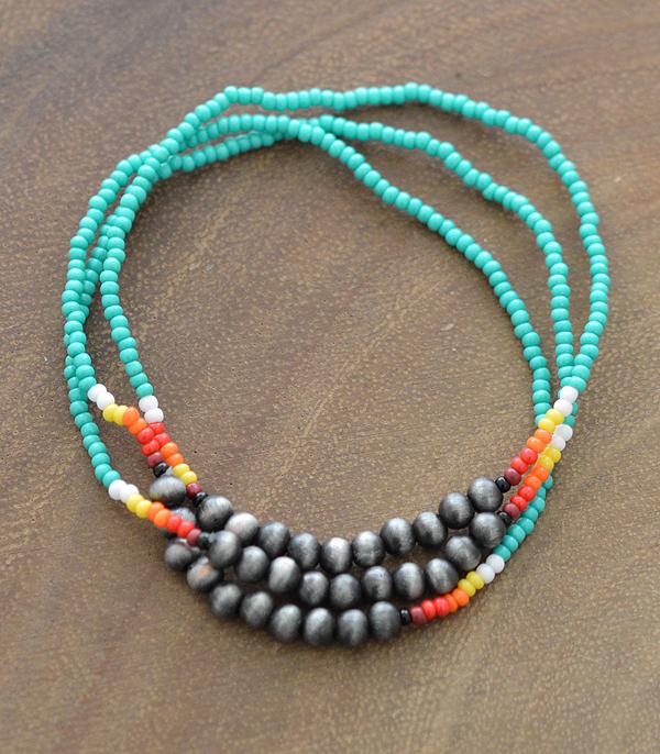 New Arrival :: Wholesale Navajo Seed Bead Stretch Bracelet Set