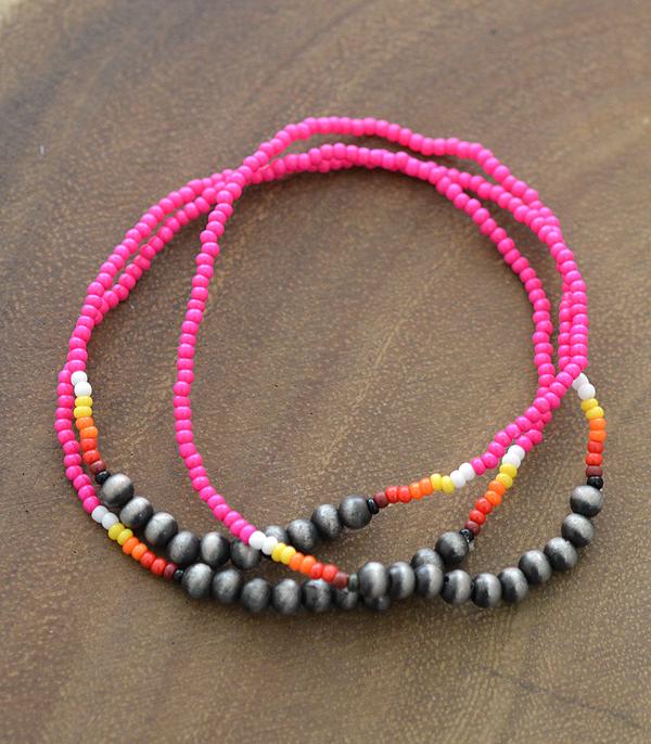 New Arrival :: Wholesale Navajo Seed Bead Stretch Bracelet Set