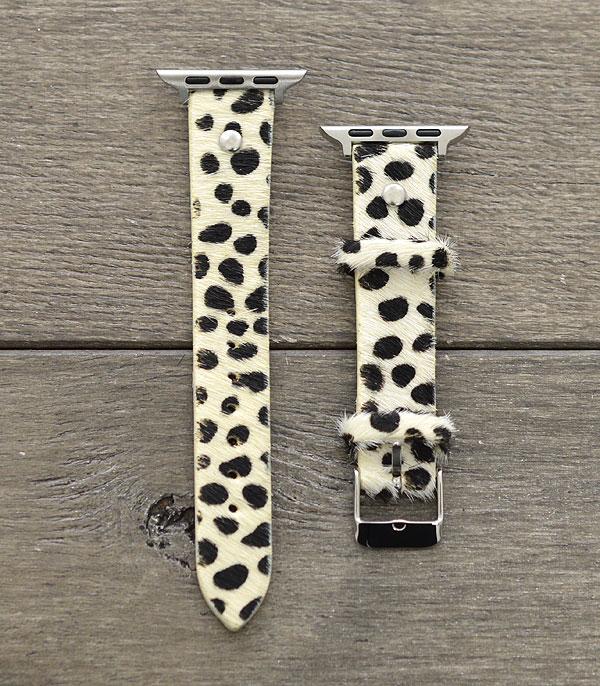 New Arrival :: Wholesale Genuine Leather Snow Leopard Watch Band