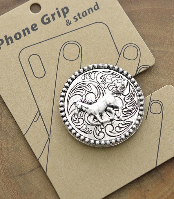 PHONE ACCESSORIES :: Wholesale Western Running Horse Concho Phone Grip