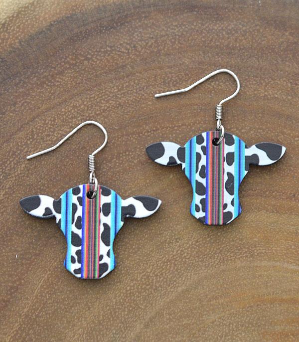 <font color=black>SALE ITEMS</font> :: JEWELRY :: Earrings :: Wholesale Cow Head Dangle Earrings