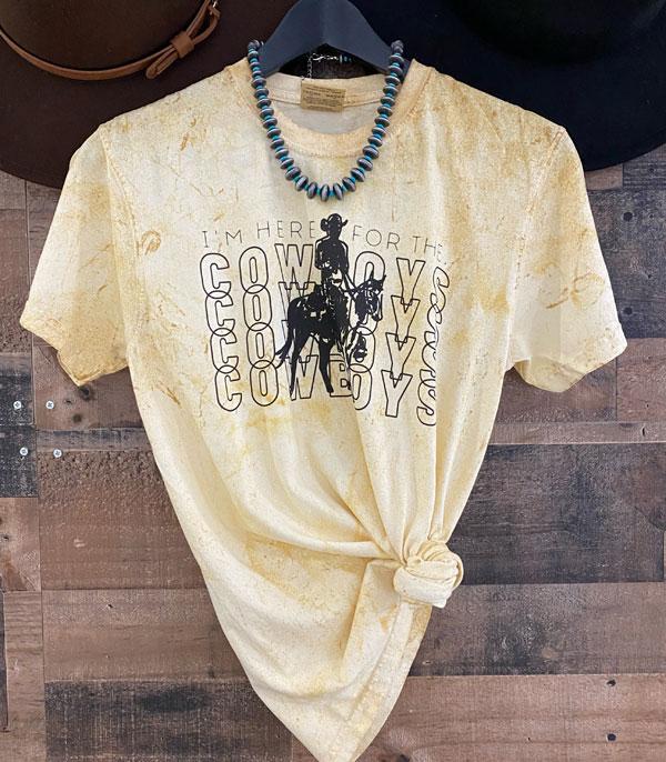 New Arrival :: Wholesale Western Cowboys Tie Dye Graphic Tshirt