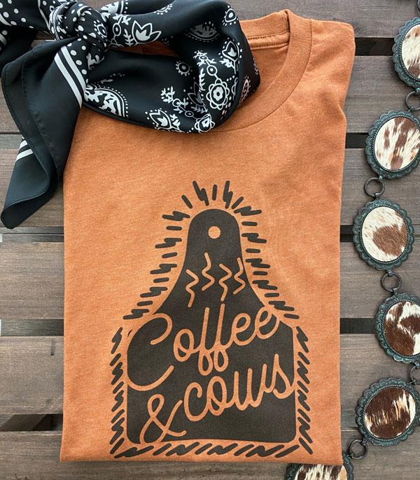 GRAPHIC TEES :: GRAPHIC TEES :: Wholesale Western Coffee Cows Vintage Tshirt