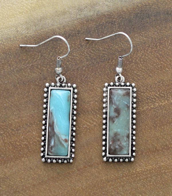 <font color=Turquoise>TURQUOISE JEWELRY</font> :: Wholesale Western Turquoise Bar Drop Earrings