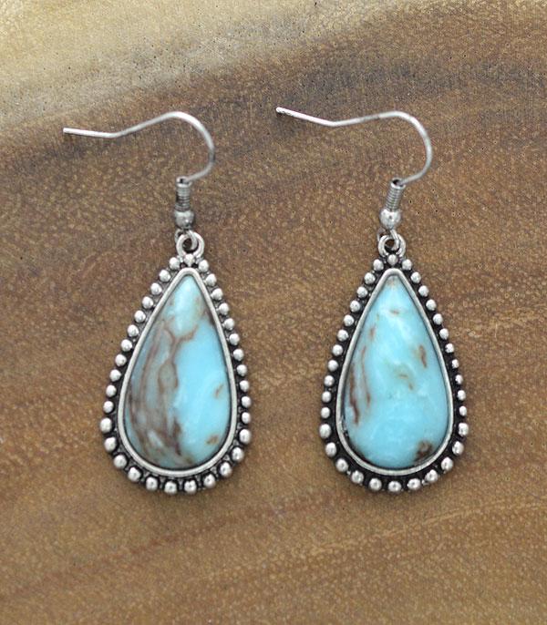 <font color=Turquoise>TURQUOISE JEWELRY</font> :: Wholesale Turquoise Teardrop Earrings