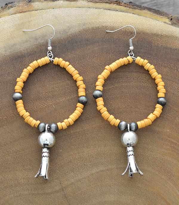 EARRINGS :: WESTERN SQUASH BLOSSOM EARRINGS :: Wholesale Western Squash Blossom Earrings