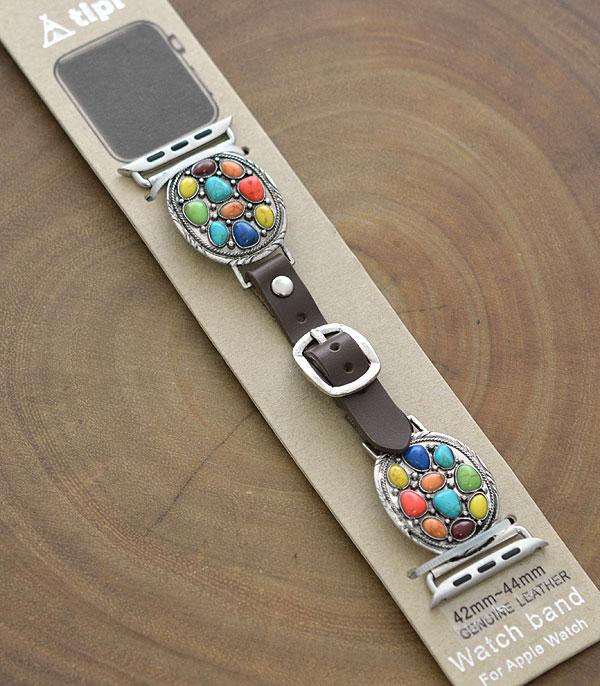<font color=black>SALE ITEMS</font> :: MISCELLANEOUS :: Wholesale Tipi Western Semi Stone Apple Watch Band