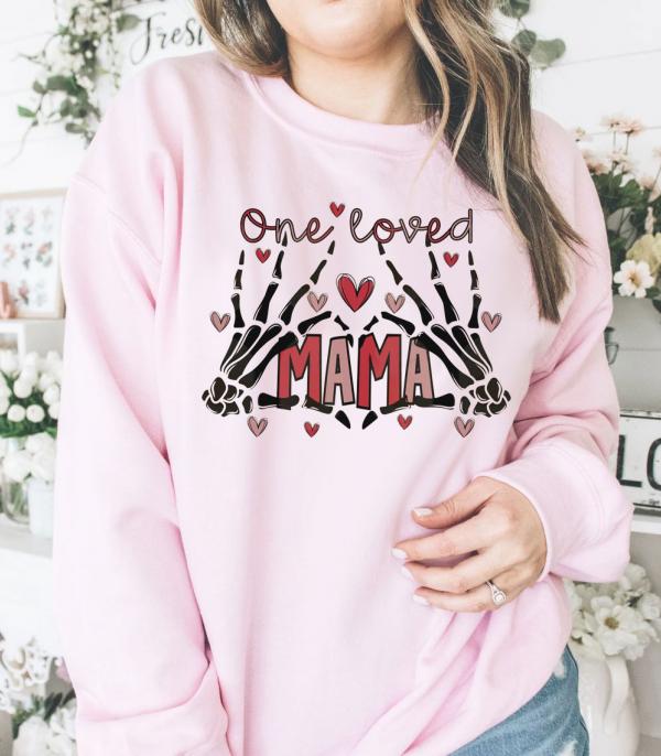 New Arrival :: Wholesale One Loved Mama Valentine Sweatshirt