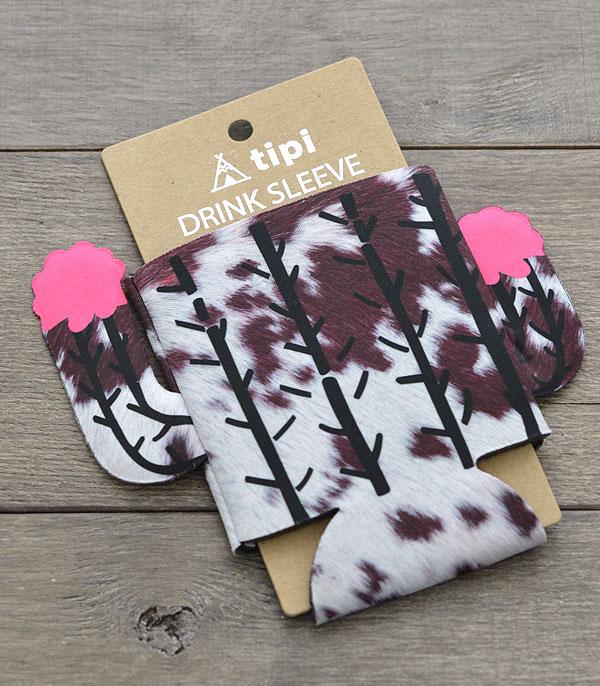 New Arrival :: Wholesale Tipi Western Print Cactus Drink Sleeve