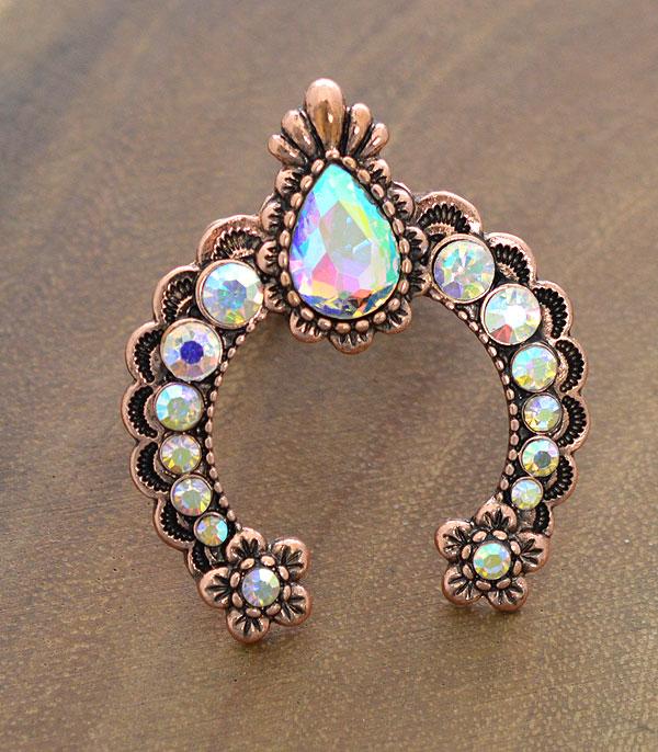 RINGS :: Wholesale Glass Stone Squash Blossom Ring