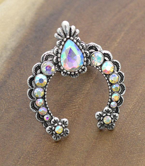 RINGS :: Wholesale Glass Stone Squash Blossom Ring