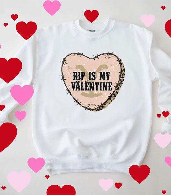 New Arrival :: Wholesale Western Valentine Graphic Sweatshirt