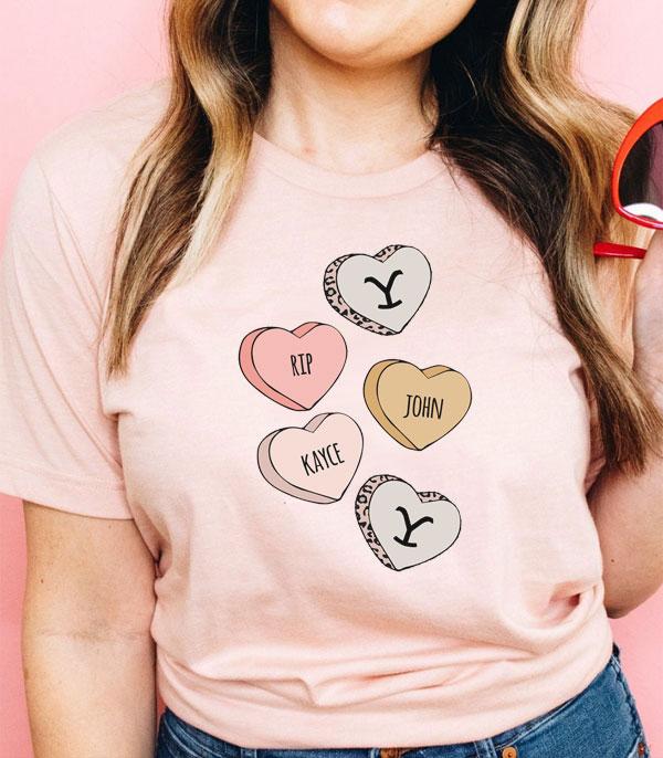 <font color=red>VALENTINE'S</font> :: Wholesale Western Valentines Graphic Tshirt
