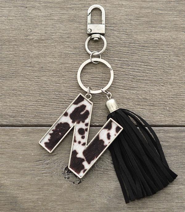 <font color=black>SALE ITEMS</font> :: MISCELLANEOUS :: Wholesale Tipi Western Cowhide Initial Keychain