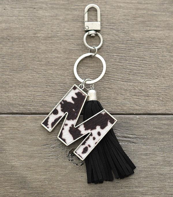 <font color=black>SALE ITEMS</font> :: MISCELLANEOUS :: Wholesale Tipi Western Cowhide Initial Keychain