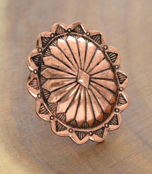 RINGS :: Wholesale Tipi Western Concho Cuff Ring