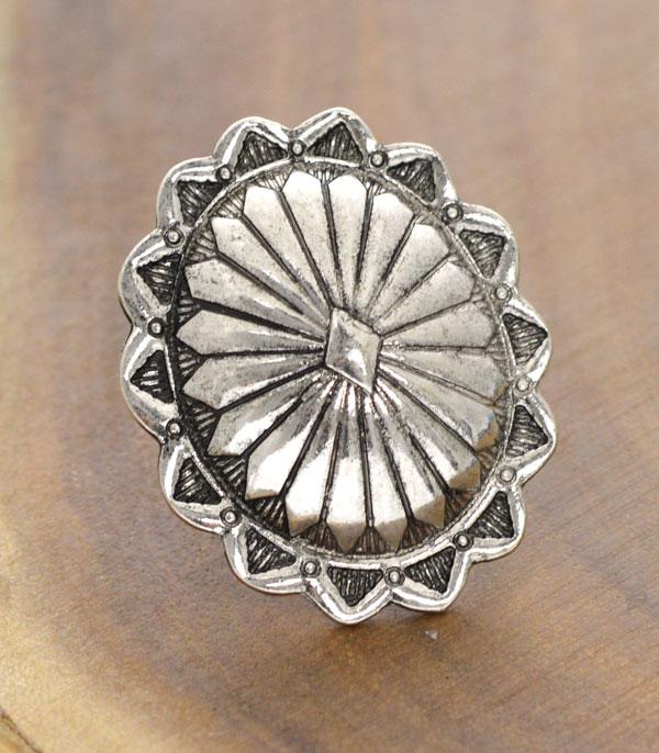 RINGS :: Wholesale Tipi Western Concho Cuff Ring