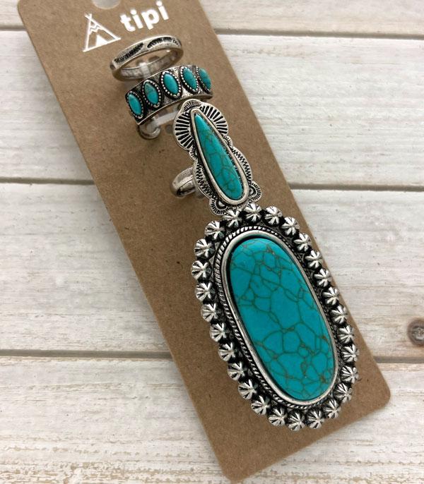 New Arrival :: Wholesale Tipi Western Turquoise RIng