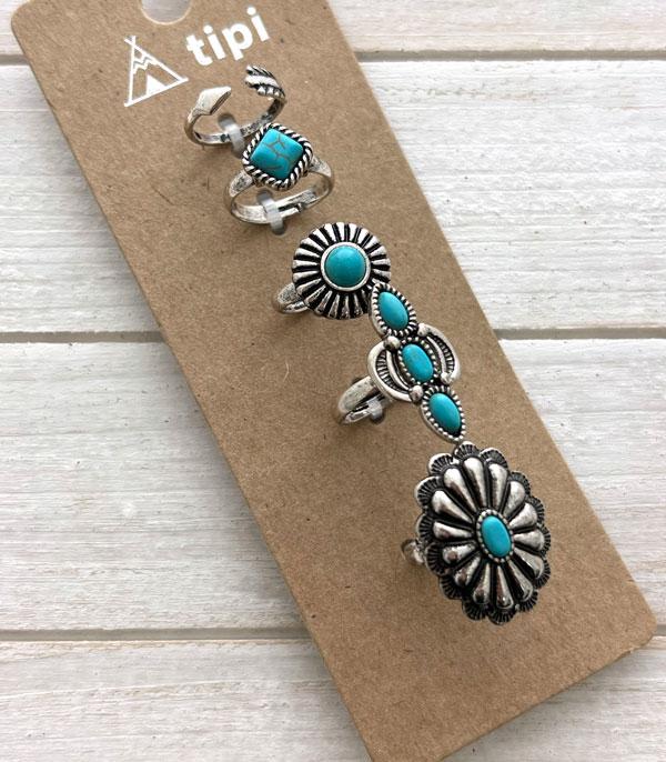 New Arrival :: Wholesale Tipi Western Turquoise ring