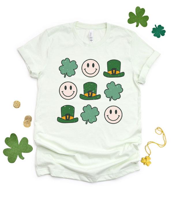 GRAPHIC TEES :: GRAPHIC TEES :: Wholesale Lucky Happy Face Vintage Tshirt