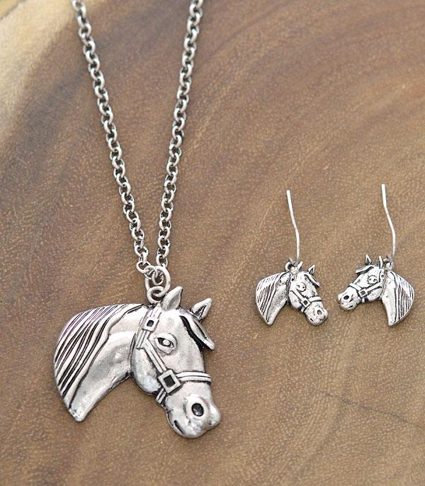 New Arrival :: Wholesale Tipi Western Horse Pendant Necklace