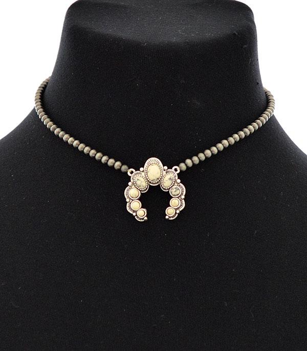 NECKLACES :: WESTERN SQUASH BLOSSOM NECKLACES :: Wholesale Squash Blossom Navajo Collar Necklace 