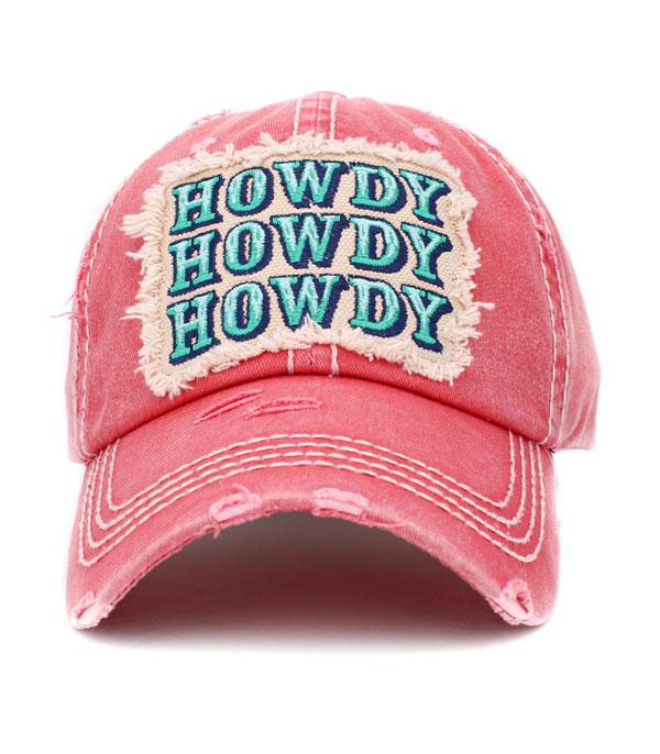 HATS I HAIR ACC :: BALLCAP I VISOR :: Wholesale Western HOWDY Vintage Ballcap