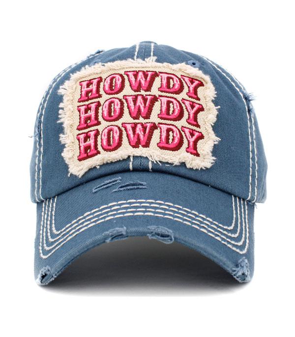 HATS I HAIR ACC :: BALLCAP I VISOR :: Wholesale Western HOWDY Vintage Ballcap