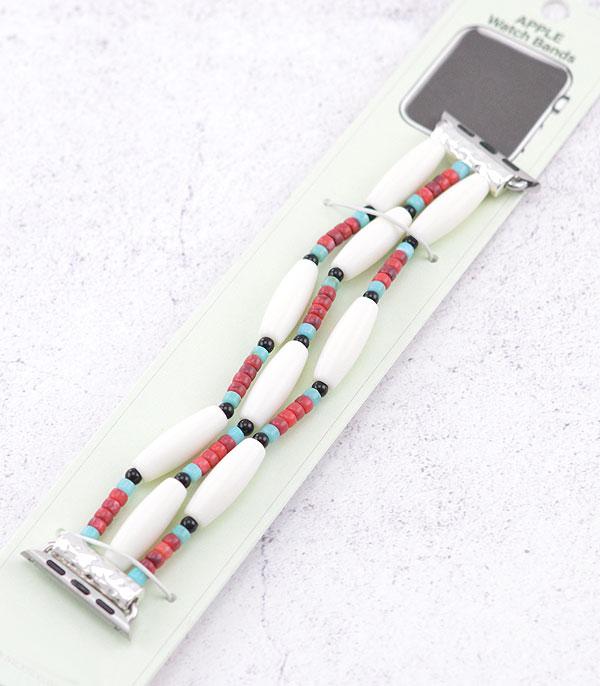 <font color=BLUE>WATCH BAND/ GIFT ITEMS</font> :: SMART WATCH BAND :: Wholesale Western Semi Stone Apple Watch Band