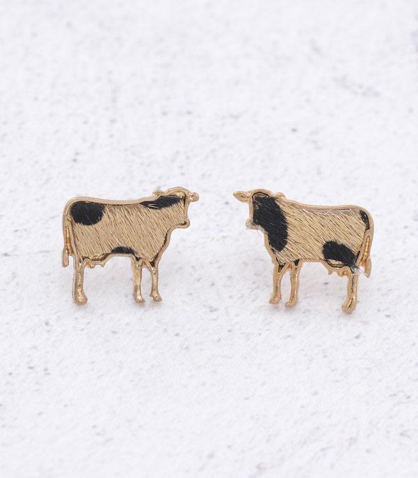 EARRINGS :: POST EARRINGS :: Wholesale Farm Animal Cow Stud Earrings