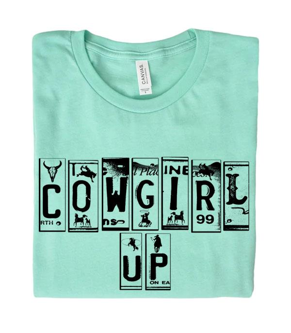 GRAPHIC TEES :: GRAPHIC TEES :: Wholesale Western Cowgirl Up Bella Canvas Tshirt