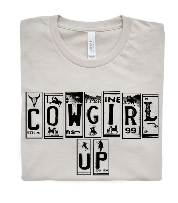 GRAPHIC TEES :: GRAPHIC TEES :: Wholesale Western Cowgirl Up Bella Canvas Tshirt