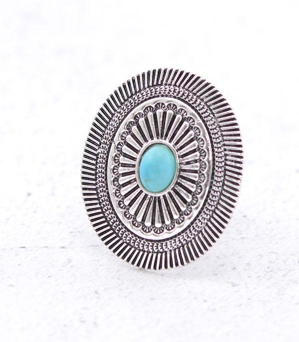 New Arrival :: Wholesale Tipi Western Concho Cuff Ring