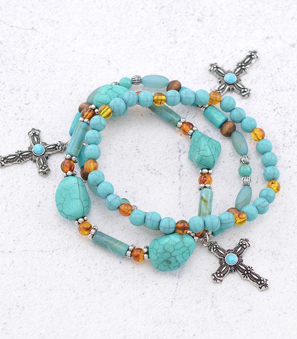 <font color=Turquoise>TURQUOISE JEWELRY</font> :: Wholesale Western Turquoise Bracelet Set