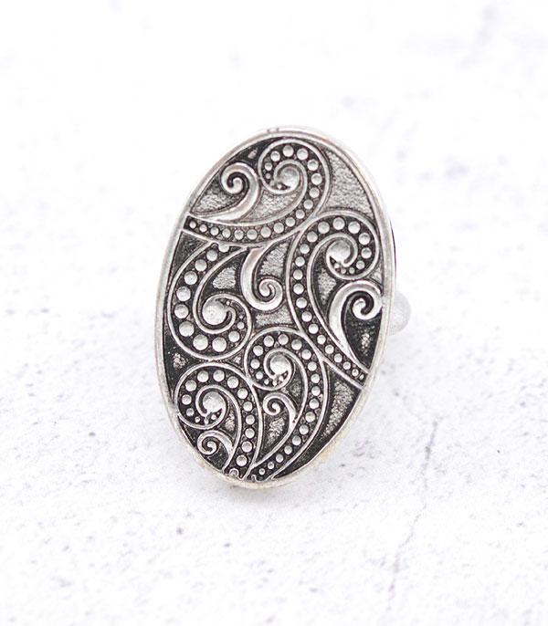 New Arrival :: Wholesale Filigree Oval Stretch Ring