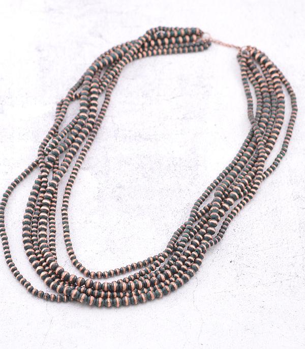 New Arrival :: Wholesale Western Layered Navajo Bead Necklace