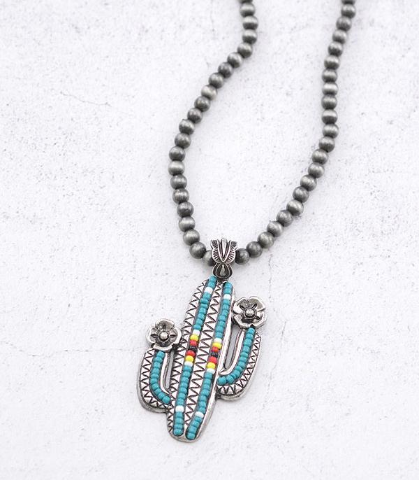 NECKLACES :: WESTERN TREND :: Wholesale Cactus Seed Bead Navajo Necklace