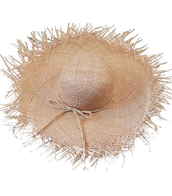 New Arrival :: Wholesale Womens Summer Frayed Straw Hat