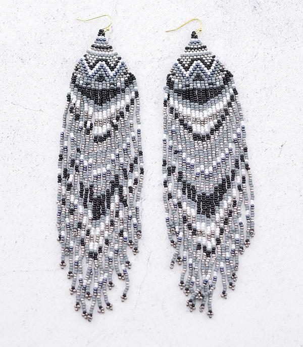 New Arrival :: Wholesale Navajo Seed Bead Fringe Earrings