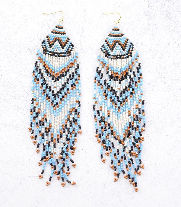 New Arrival :: Wholesale Extra Long Seed Bead Earrings