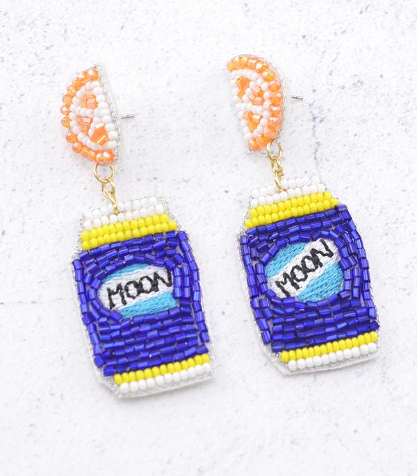 EARRINGS :: TRENDY EARRINGS :: Wholesale Seed Bead Beer Handmade Earrings