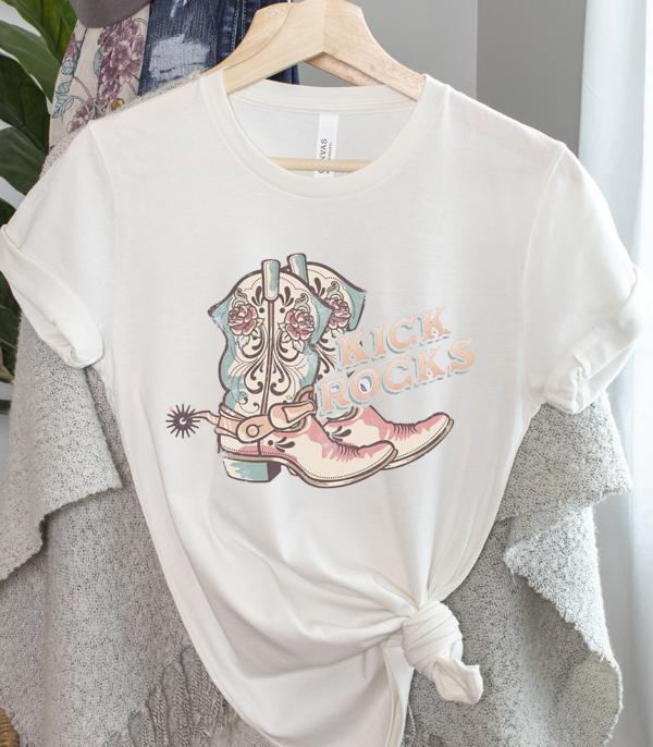 New Arrival :: Wholesale Kick Rocks Cowgirl Boots Western Tee