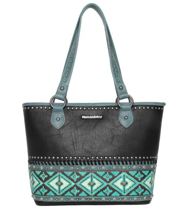 New Arrival :: Wholesale Montana West Aztec Tooled Tote Bag