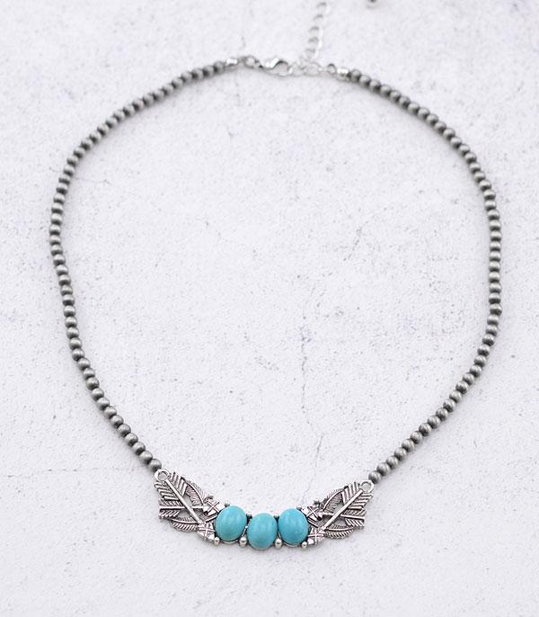 New Arrival :: Wholesale Western Turquoise Navajo Bead Necklace