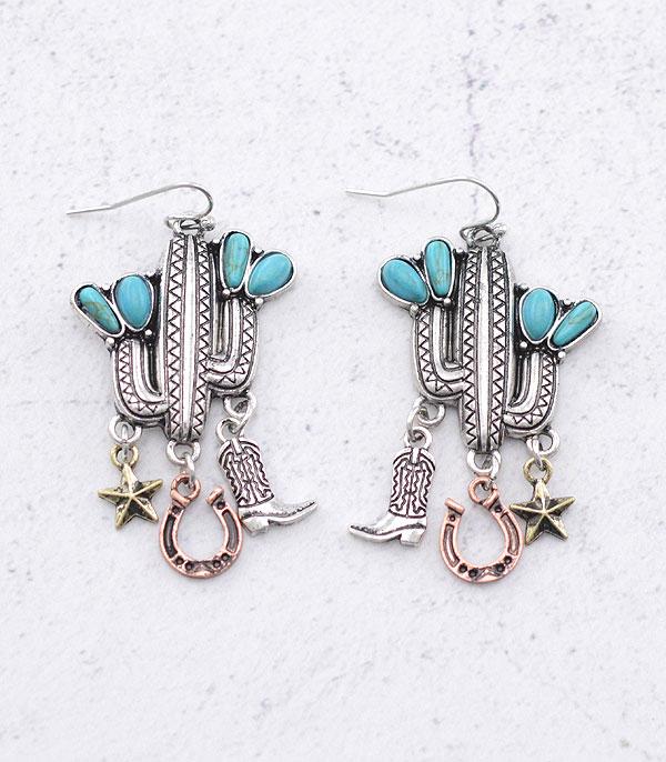 New Arrival :: Wholesale Western Cowboy Boots Charm Earrings