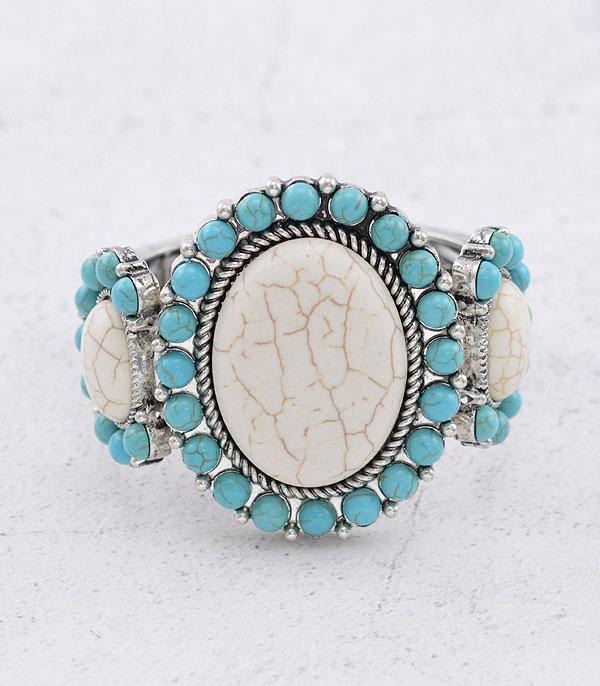 New Arrival :: Wholesale Western Turquoise Chunky Bracelet