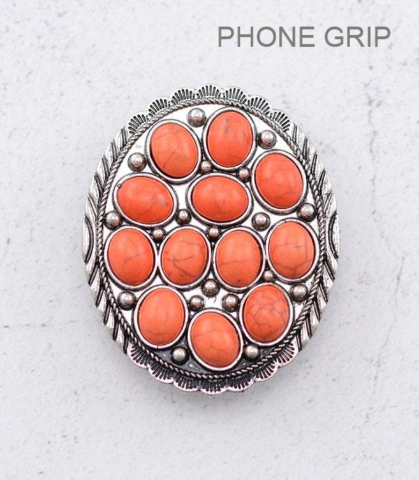 PHONE ACCESSORIES :: Wholesale Semi Stone Concho Phone Grip