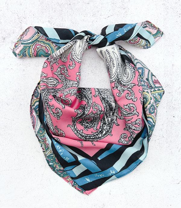 New Arrival :: Wholesale Paisley Print Silky Scarf